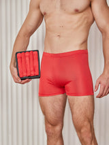 [Red] SilkSilky-UK 100% Silk Jersey Men's Underwear 003