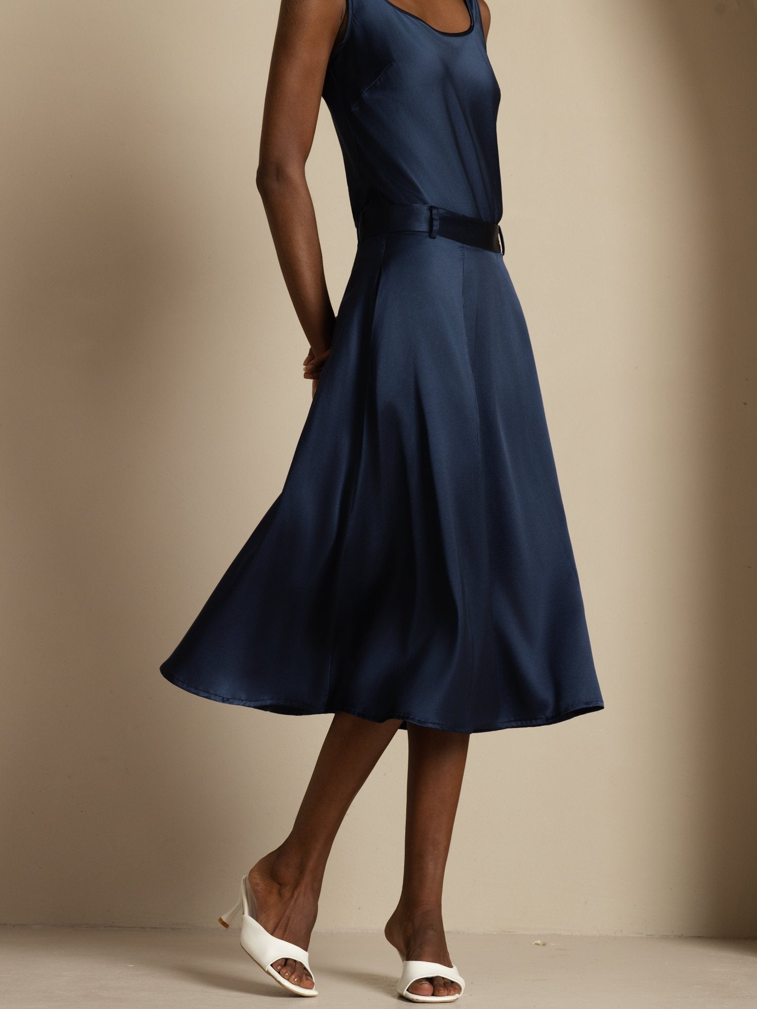 [Dark Blue] SilkSilky-UK Skirt 001