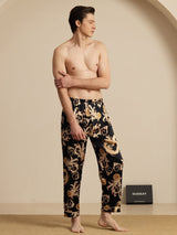 [Black Dragon] SilkSilky-UK Men's Sleep Shorts 006