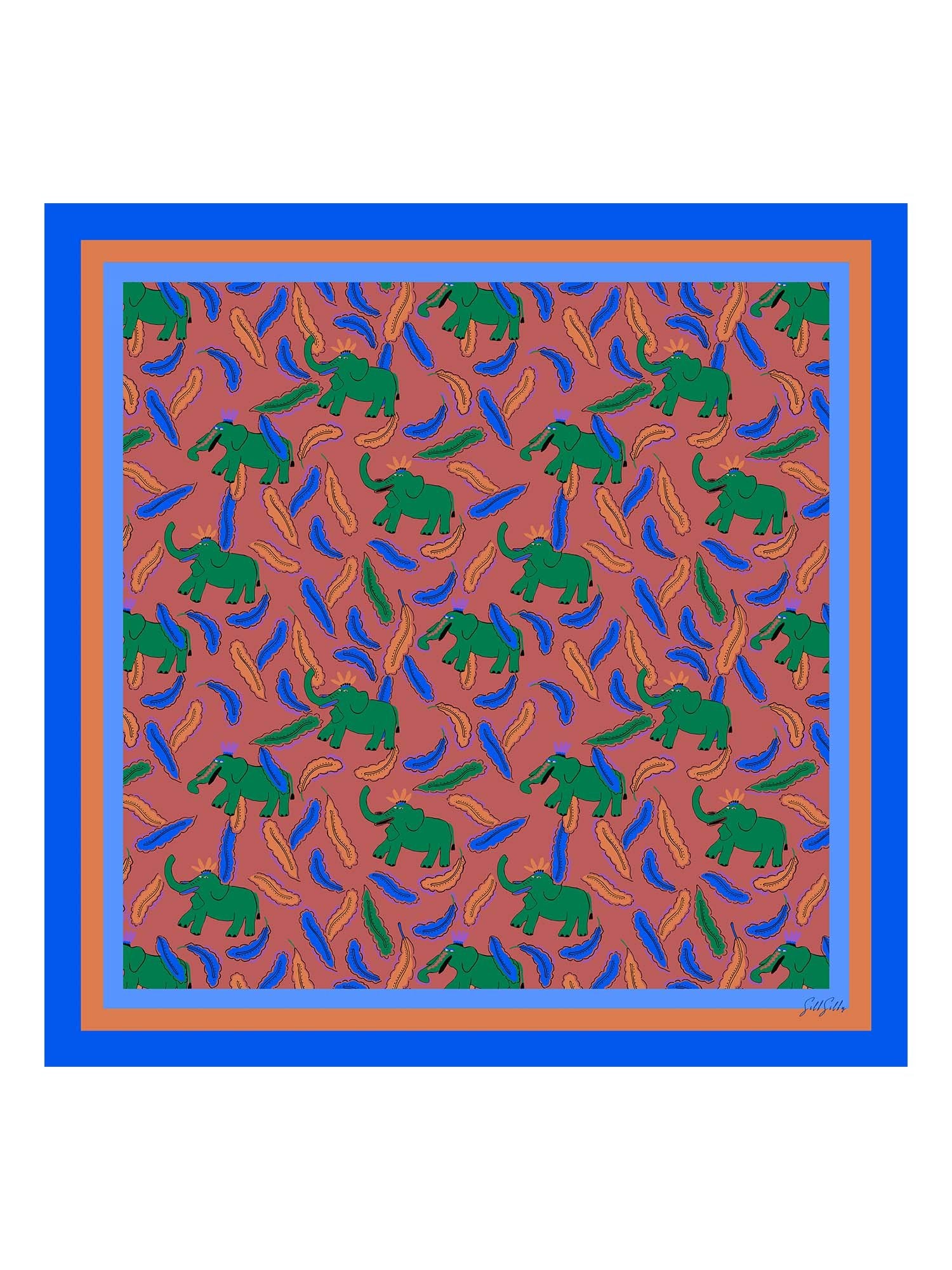 [Clay Elephant] SilkSilky-UK Scarf 001