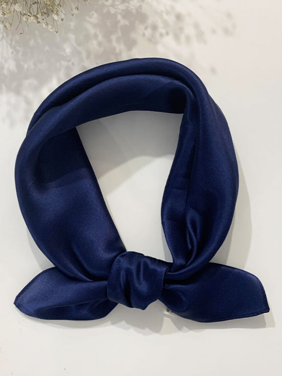 SilkSilky UK Pure Silk Scarf DarkBlue 001