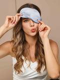 SilkSilky UK 19Momme Pure Silk Eye Mask LightBlue 002