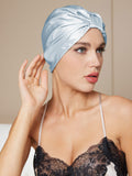 SilkSilky UK Pure Silk Sleep Cap LightBlue 003