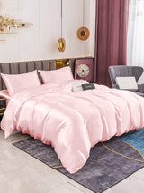[Pink] SilkSilky-UK 19Momme Pure Silk Bedding Set 005