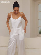 SilkSilky-UK Spaghetti Strap V Neck Camisole video 001