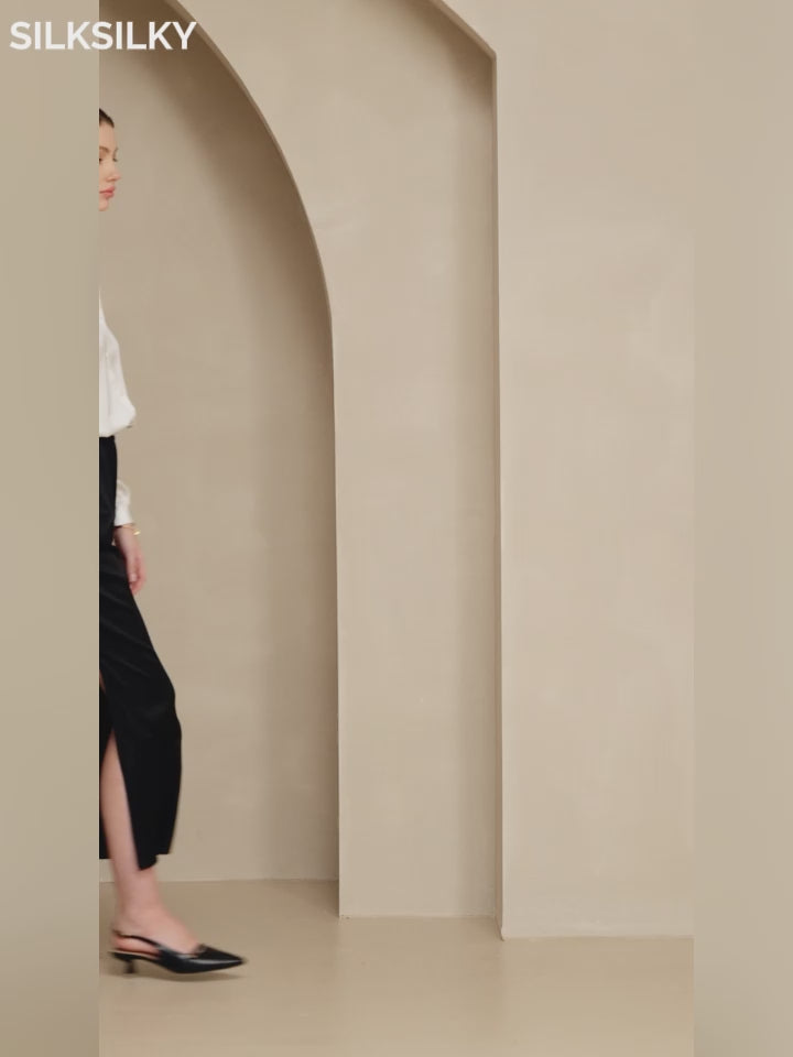 SilkSilky-UK 19Momme Silk Womens Pants-video-001