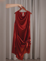 SilkSilky-UK Sleeveless Cowl Neck Dress video 001