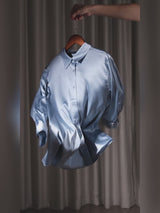 SilkSilky-UK 3/4 Sleeve Lapel Collar Women's Shirt video 001