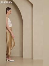 SilkSilky-UK 19Momme Silk Womens Pants video 001