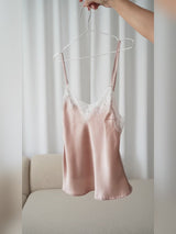 SilkSilky-UK Spaghetti Strap V Neck Camisole Set video 001
