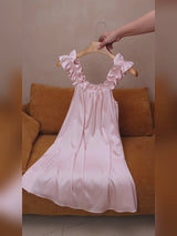 SilkSilky-UK Sleeveless Square Neck Nightdress video 001