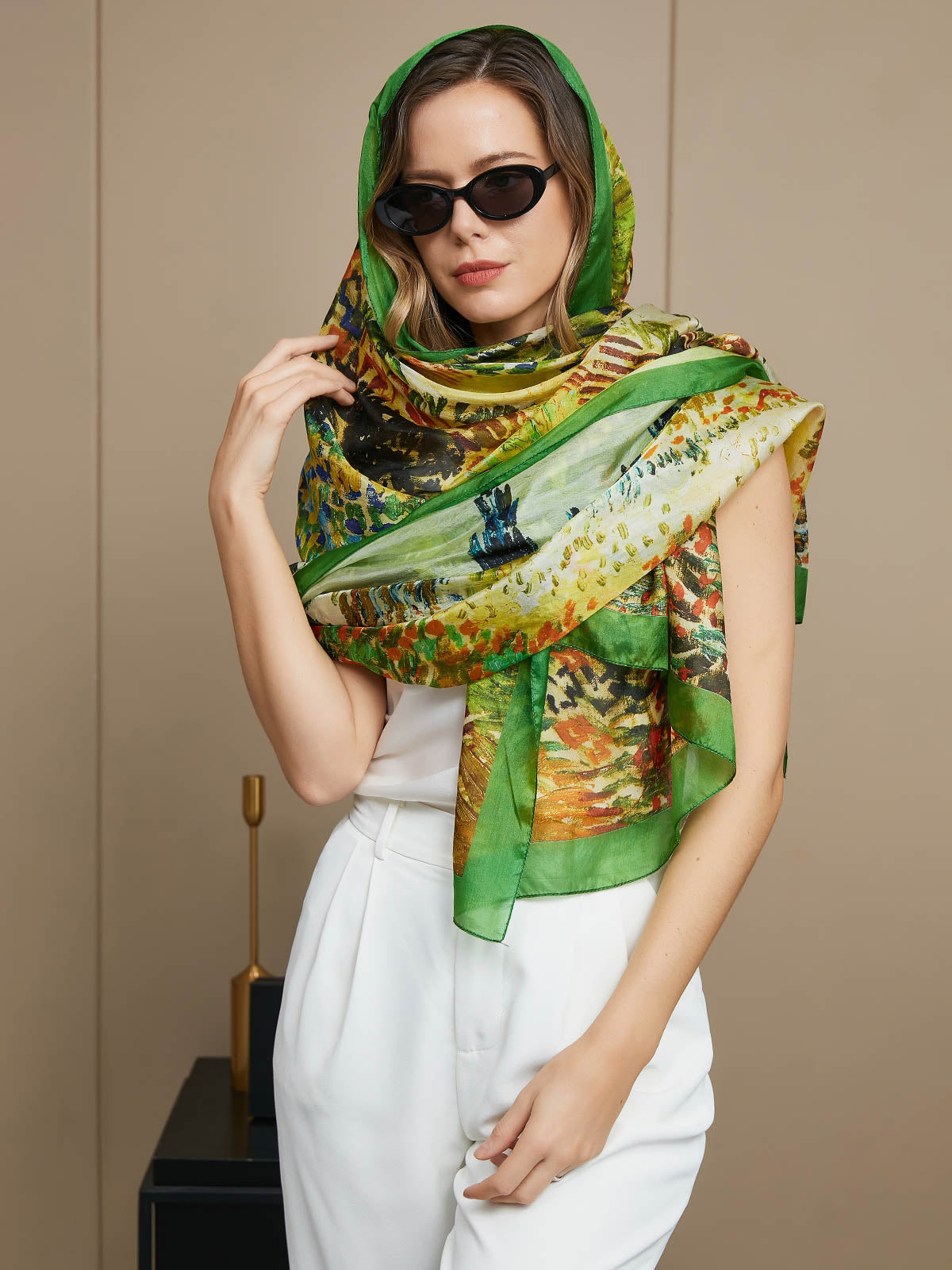 SilkSilky UK Pure Silk Scarf Multi 007