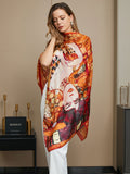 SilkSilky UK Pure Silk Scarf Multi 013