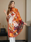 SilkSilky UK Pure Silk Scarf Multi 016