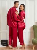 SilkSilky UK Pure Silk Long Sleeve Couple Wine 002