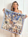 SilkSilky UK Pure Silk Scarf LightBlue 002