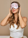 Pure Silk Flower Printed Sleep Eye Mask