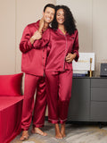 SilkSilky UK Pure Silk Long Sleeve Couple Wine 003