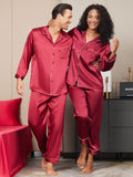 SilkSilky UK Pure Silk Long Sleeve Couple Wine 004