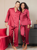 SilkSilky UK Pure Silk Long Sleeve Couple Wine 005