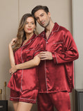 SilkSilky UK Pure Silk Long Sleeve Couple Wine 004