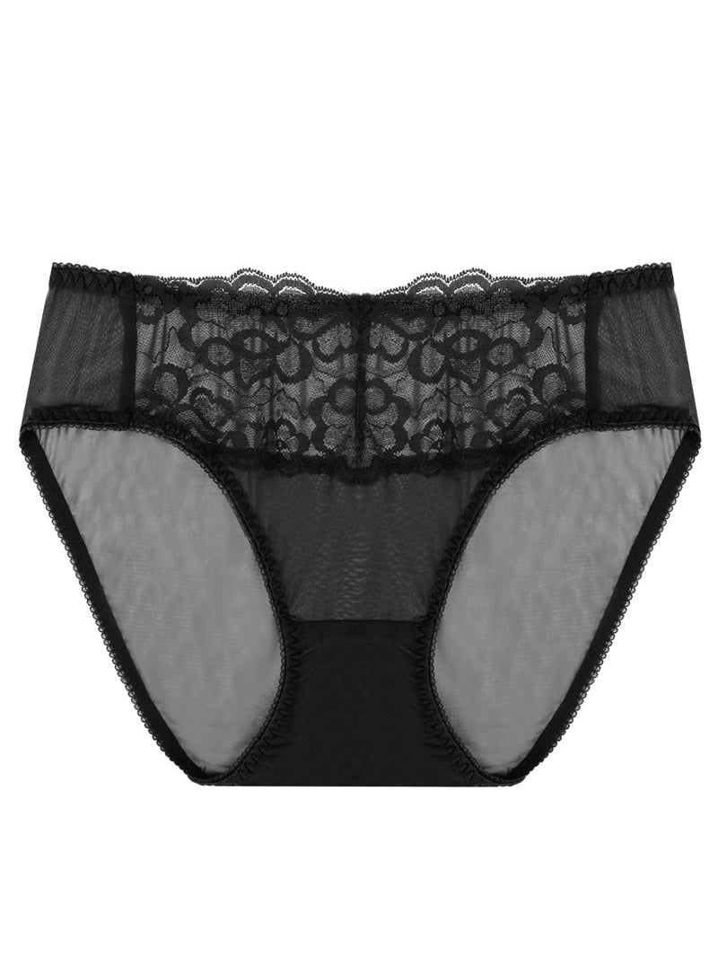 SilkSilky UK Silk Knitted Panty Black 006