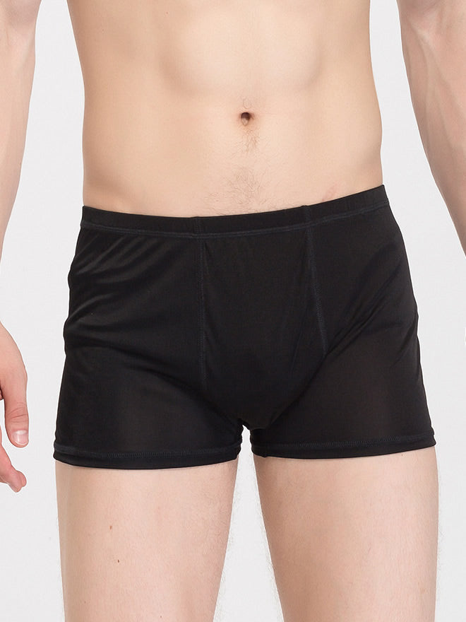 [Black] SilkSilky-UK Silk Knitted Mens Underwear 001
