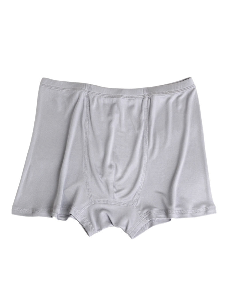 [Gray] SilkSilky-UK Silk Knitted Mens Underwear 004