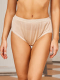 SilkSilky UK Silk Knitted Panty Beige 001