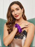 SilkSilky UK 19Momme Pure Silk Scrunchie Violet 001