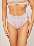 SilkSilky UK Silk Knitted Panty Lavender 001