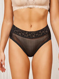 SilkSilky UK Silk Knitted Panty Black 001