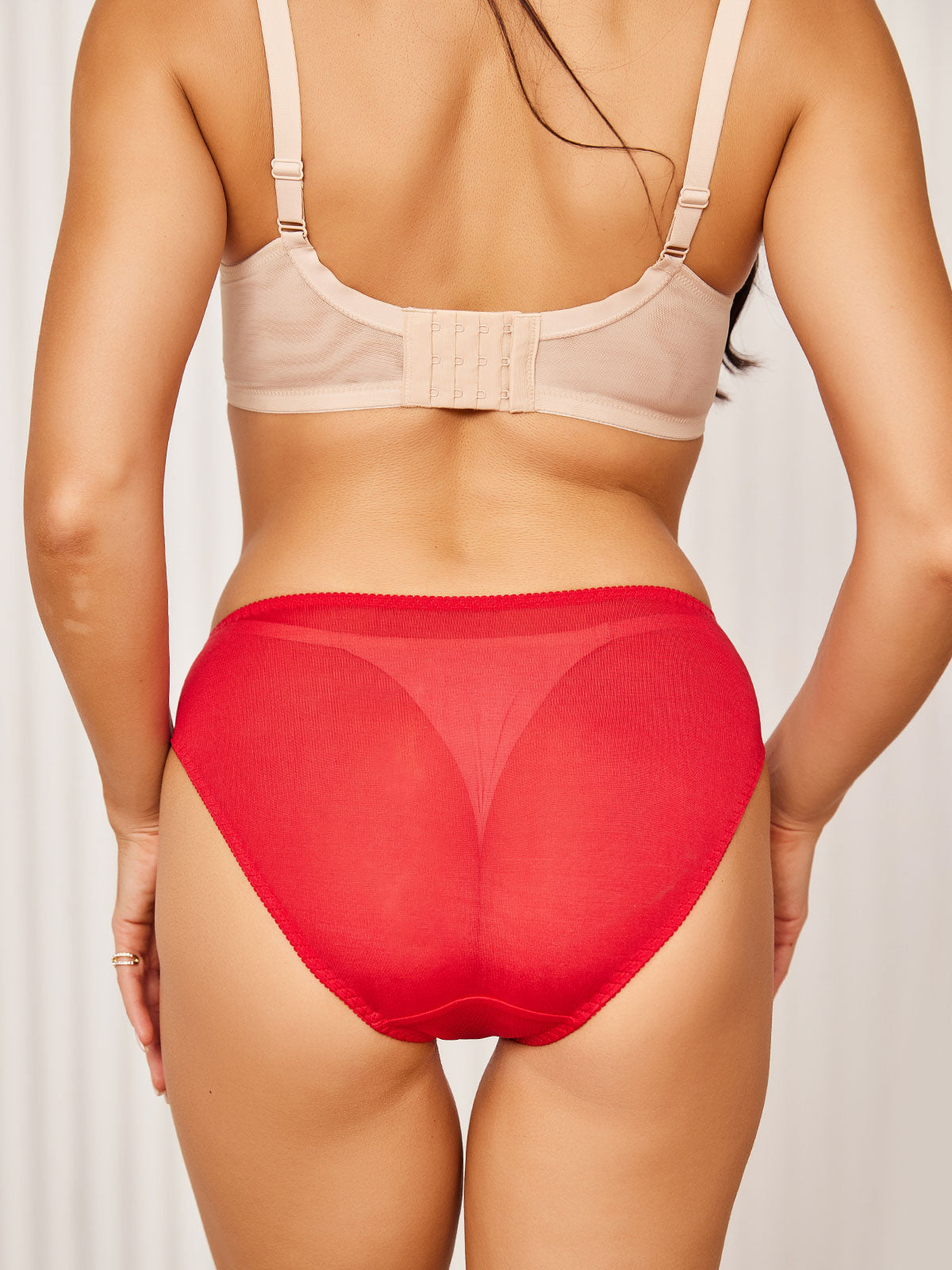 SilkSilky UK Silk Knitted Panty Red 003