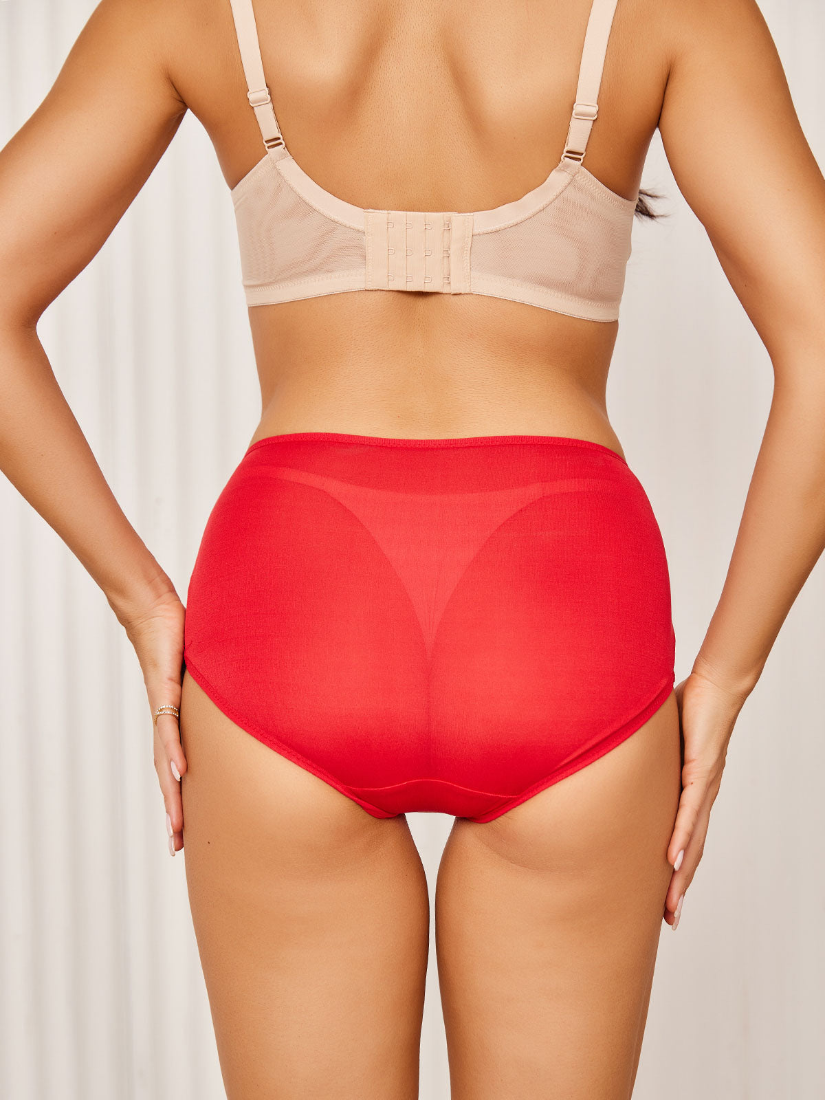 SilkSilky UK Silk Knitted Panty Red 005