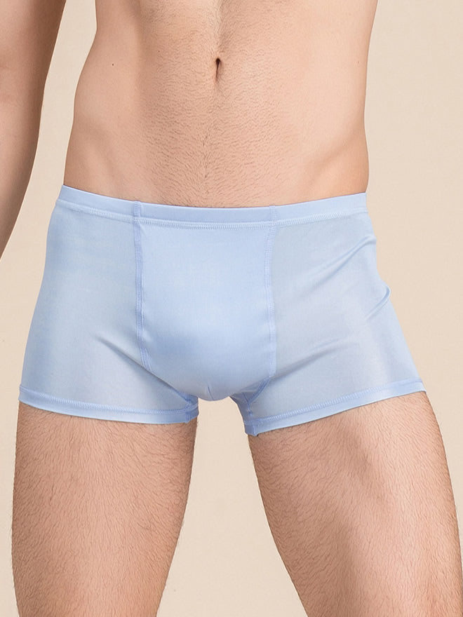 [Light Blue] SilkSilky-UK Silk Knitted Mens Underwear 001