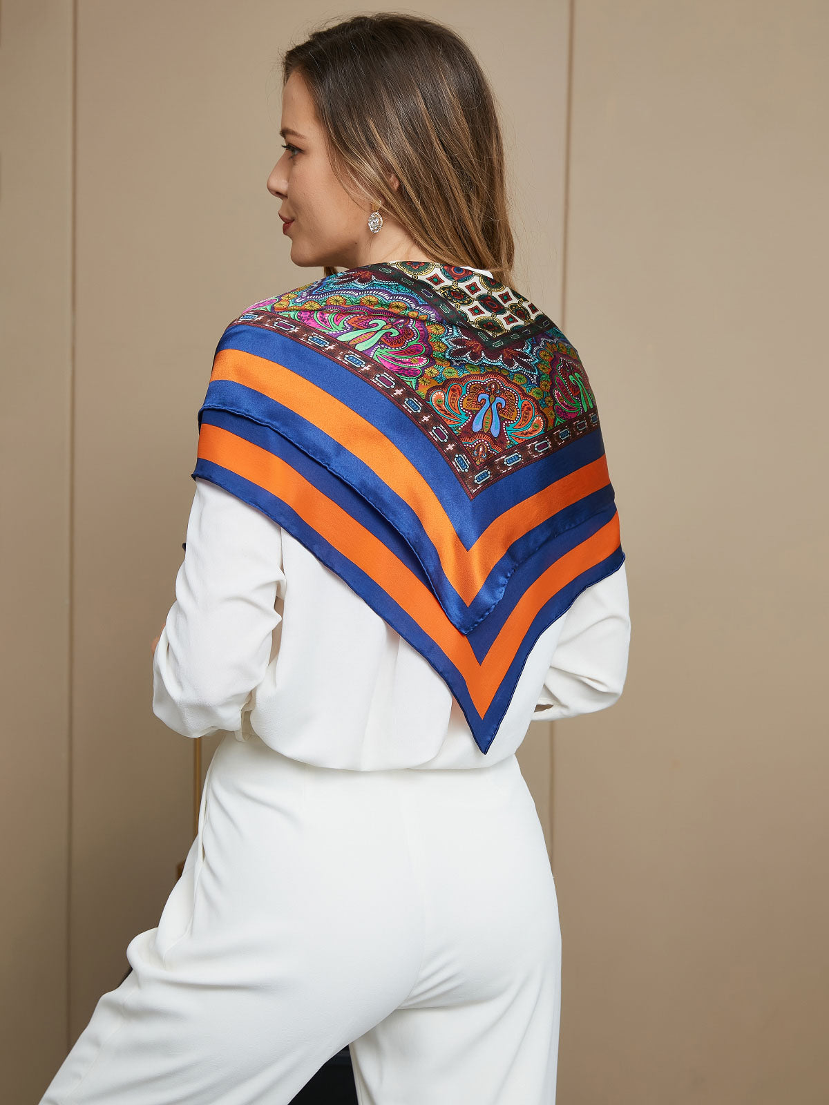 [P016] SilkSilky-UK Pure Silk Scarf 007