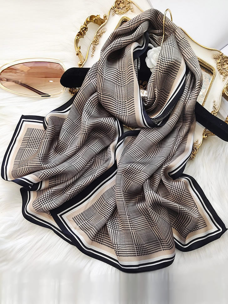 [P027] SilkSilky-UK Pure Silk Scarf 005