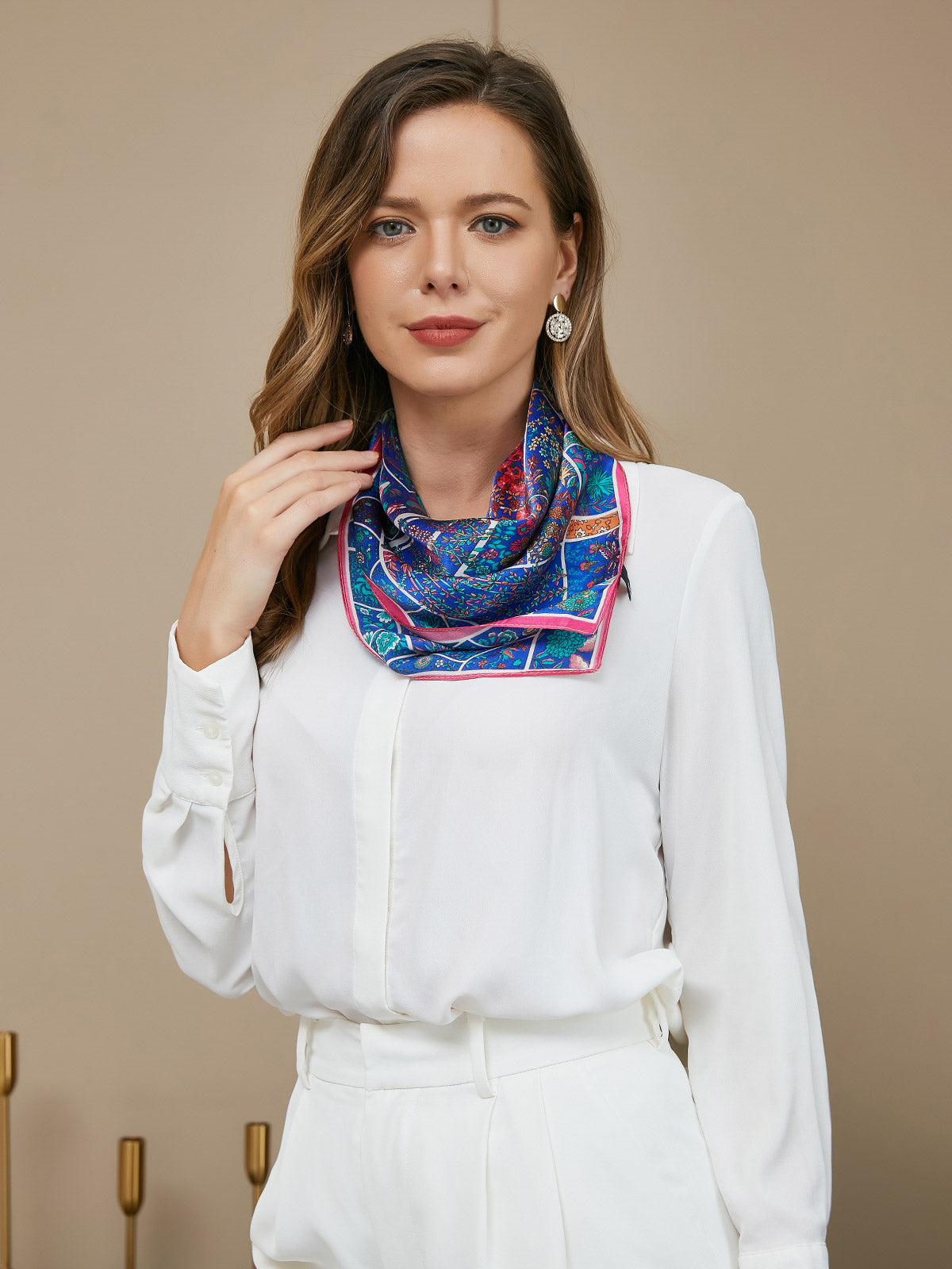 [P049] SilkSilky-UK Pure Silk Scarf 002
