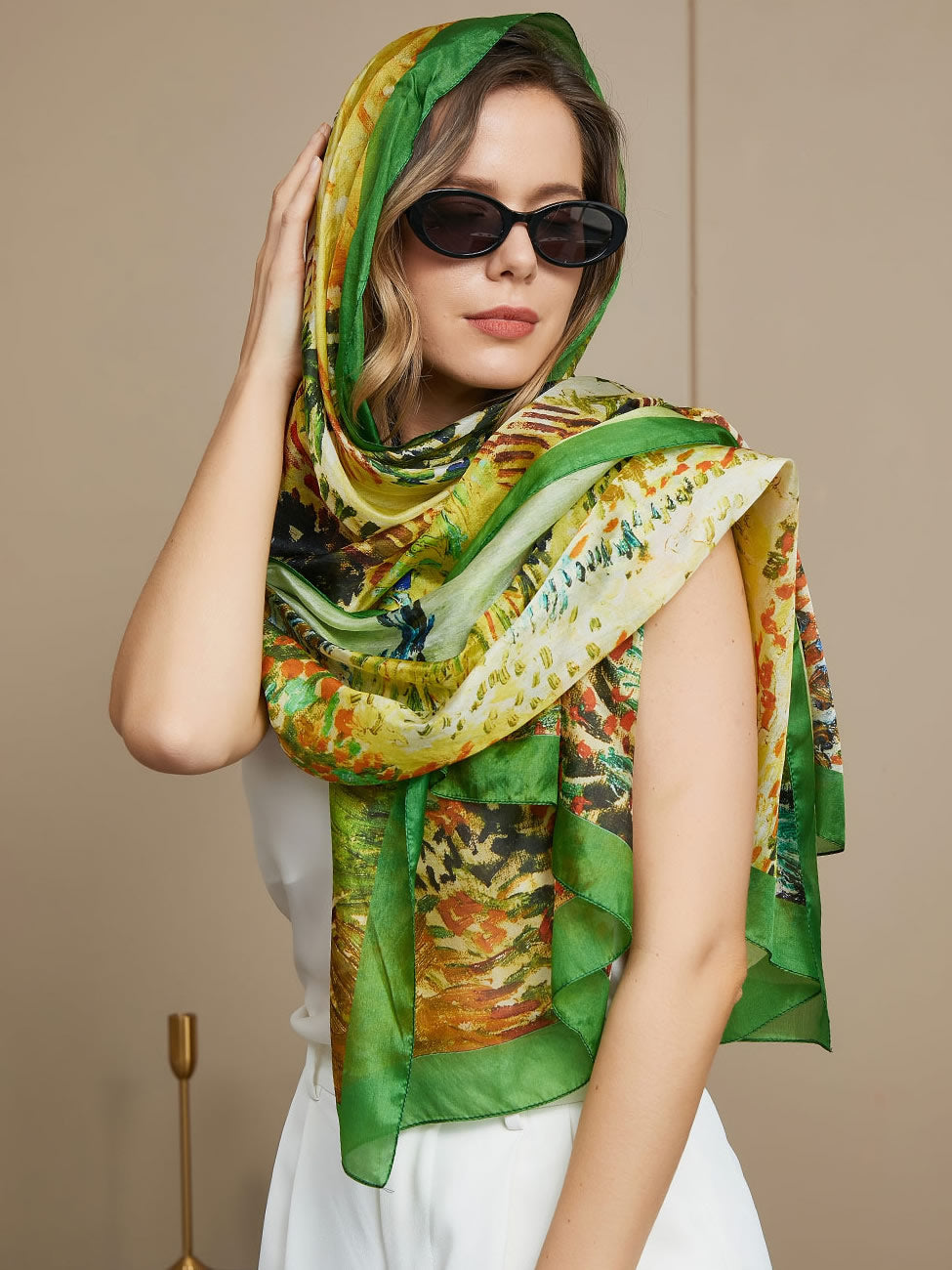 [P072] SilkSilky-UK Pure Silk Scarf 001