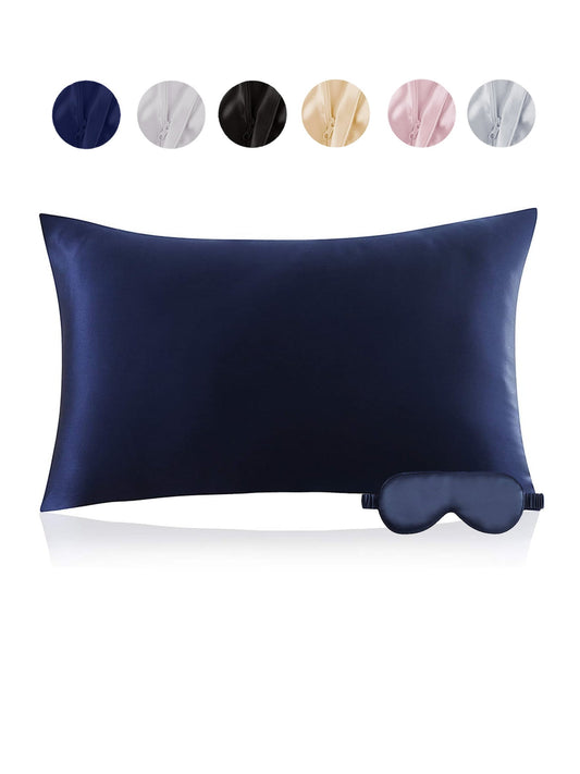 22Momme Silk Sleep Eye Mask&Pillowcase Set