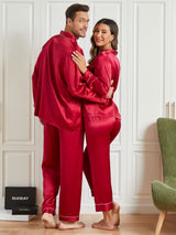 [Wine] SilkSilky-UK Pure Silk Long Sleeve Couple 002