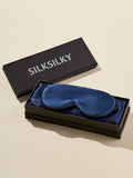 SilkSilky UK Pure Silk Scarf DarkBlue 002