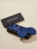 SilkSilky UK Pure Silk Scarf DarkBlue 001