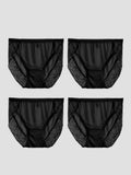 SilkSilky UK Silk Knitted Panty Black 006